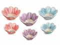 Cestini a forma di fiore realizzati in carta intrecciata colorata in set da due, set da 3 pezzi, Grande: Ø 31,5 cm x 10H