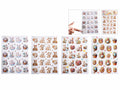 Stickers / adesivi colorati di Pasqua, ideali per decorare e confezionare, set da 24 pezzi, Adesivo: cm 3,5 x 4,5 H