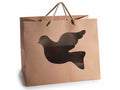 Borse / sacchetti pasquali in carta kraft con finestra trasparente, set da 20 pezzi, cm 32 x 22 x 26 H