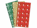 Fogli di carta regalo lucida con stampa natalizia, cm 70 x 100 H