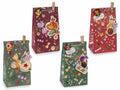 Sacchetti in carta stampa cioccolato con molletta, tag sagomato e sticker, set da 40 pezzi, cm 12 x 8 x 22,5 H