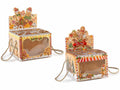 Scatole regalo di Natale in carta con finestra / vetrinetta trasparente, set da 24 pezzi, cm 17 x 17 x 26 H