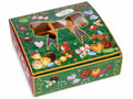 Scatole regalo in carta con finestra trasparente a fiocco e design dolcetti, 16, set da 12 pezzi