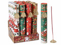 Stick di incenso con porta incenso in metallo ad albero. Confezione regalo, set da 16 pezzi, Stick: cm 25,5 H