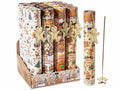 Stick di incenso con porta incenso in metallo a omino pan di zenzero, set da 16 pezzi, Stick: cm 25,5 H