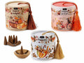 30 coni di incenso con portacono in ceramica in confezione regalo con stampa, set da 6 pezzi, Conetto: Ø 1,2 cm x 2,8 H