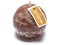 Candela a sfera color caramello, set da 4 pezzi, Ø 8 cm - Durata: 46 h