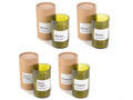 Candele profumate al vino in vasetto di vetro con confezione regalo, set da 4 pezzi, Ø 7 cm x 12,5 H