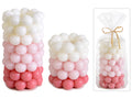 Candele cilindriche Bubble / perle multicolore in confezione singola, set da 2 pezzi, Grande: Ø 8 cm x 15 H
