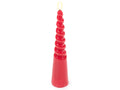 Candele elettroniche di Natale in cera rossa con fiamma LED in movimento, dal, set da 6 pezzi, Ø 5 cm x 25 H