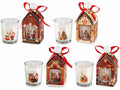 Candele profumate di Natale in bicchiere di vetro in confezione regalo, set da 8 pezzi, Candela: Ø 5,5 cm x 6,5 H