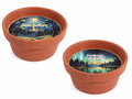 Candele alla fragranza Citronella in vasetto di terracotta, set da 8 pezzi, Ø 11 cm x 5,5 H