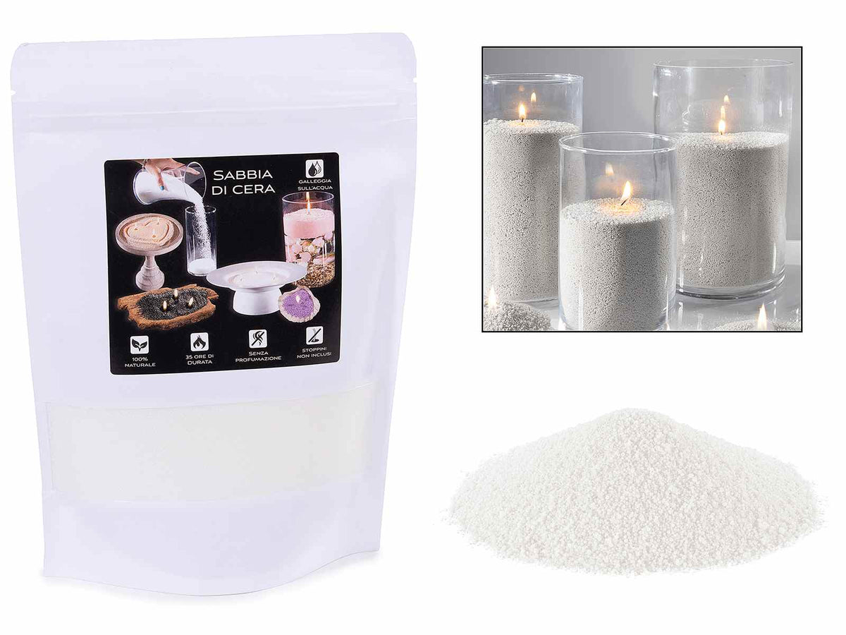 Cera in sabbia bianca in confezione singola - Kit fai da te per la creazione, set da 4 pezzi, -