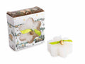 Candele di Natale a fiocco di neve con fiocchetto decorativo e campanella, set da 8 pezzi, Candela: 6,5 x 5,5 x 2 H