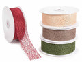 Nastri in tessuto a rete colorata, set da 4 pezzi, mm 38 x 20 m