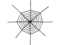Ragnatele decorative di Halloween nere da appendere, set da 4 pezzi, Ragnatela: Ø 85 cm