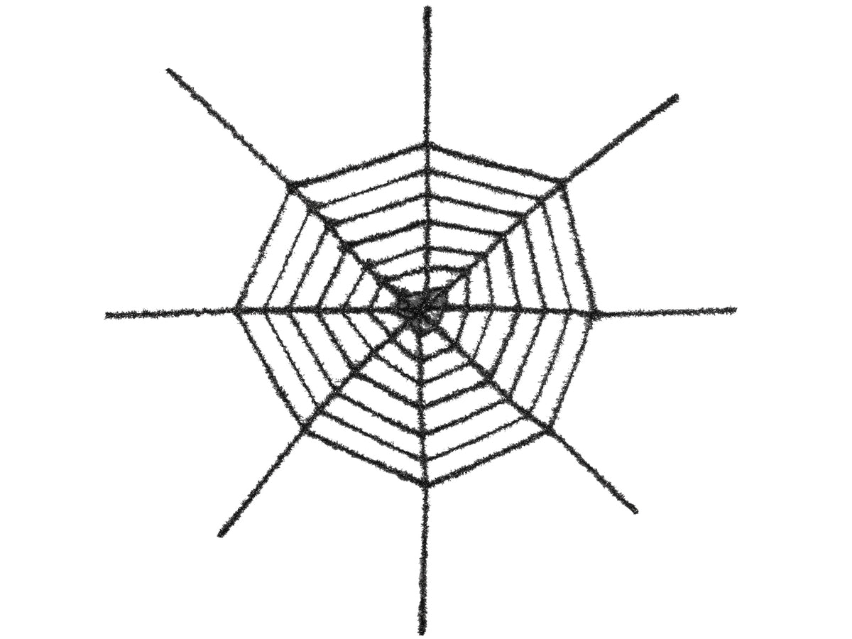 Ragnatele decorative di Halloween nere da appendere, set da 4 pezzi, Ragnatela: Ø 85 cm