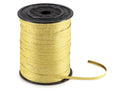 Nastri oro in poliestere dorato effetto velluto brillante, set da 6 pezzi, mm 5 x 350 m