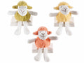 Peluche a pecorelle pasquali portadolci con cerniera, set da 6 pezzi, cm 9x7x10 H (con gambe18)
