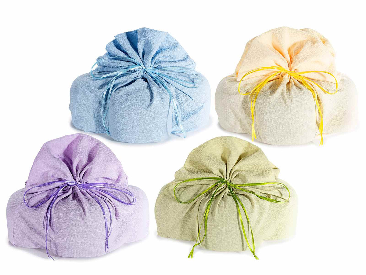 Sacchetti pasquali portacolomba in stoffa colorata con tirante, set da 8 pezzi, cm30x20x34H (al tirante23)