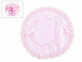Sacchetti per bomboniera color rosa in stoffa, picco con ricami di rose, set da 30 pezzi, Ø 23,5 cm