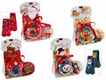 Set di 4 paia di calze antiscivolo in pallina trasparente, Ø10 cm – Natale