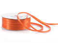 Nastro doppio raso color arancione fiamma in rotolo, mm 3 x 100 m