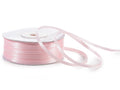 Nastro doppio raso color rosa confetto in rotolo, mm 3 x 100 m