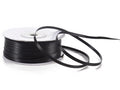 Nastro doppio raso color nero bistro, mm 3 x 100 m