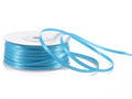 Nastro doppio raso color turchese, mm 3 x 100 m
