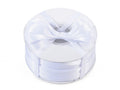 Nastro doppio raso color bianco neve, mm 6 x 100 m