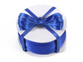 Nastro doppio raso color blu, mm 6 x 100 m