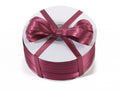 Nastro doppio raso color vinaccia, mm 6 x 100 m