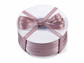 Nastro doppio raso color grigio tortora, mm 6 x 100 m