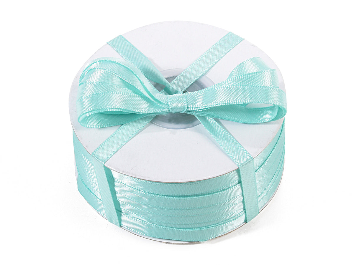 Nastro doppio raso tiffany, mm 6 x 100 m