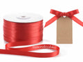 Nastro personalizzato doppio raso rosso fragola 10 mm, set da 500 pezzi, mm 10 H