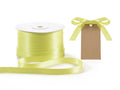 Nastro doppio raso color giallo acido, mm 10 x 100 m