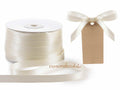 Nastro personalizzato doppio raso bianco antico 10 mm, set da 500 pezzi, mm 10 H