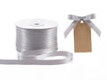 Nastro doppio raso color grigio argento, mm 10 x 100 m