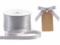 Nastro personalizzato doppio raso grigio argento 10 mm, set da 500 pezzi, mm 10 H