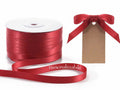 Nastro doppio raso mm 10 x 100m rosso rubino personalizzato, set da 500 pezzi, mm 10 H