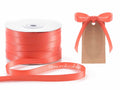 Nastro personalizzato doppio raso rosso corallo, set da 500 pezzi, mm 10 H