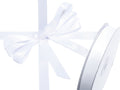 Nastro doppio raso color bianco neve, mm 15 x 50 m