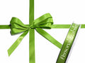 Nastro personalizzato doppio raso verde garden 15 mm, set da 500 pezzi, mm 15 H