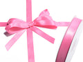 Nastro doppio raso color rosa shocking, mm 15 x 50 m