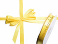 Nastro personalizzato doppio raso giallo sole, set da 500 pezzi, mm 15 H