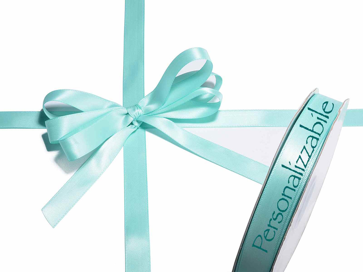 Nastro personalizzato doppio raso tiffany, set da 500 pezzi, mm 15 H