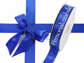Nastro personalizzato doppio raso blu royal 25 mm, set da 500 pezzi, mm 25 H