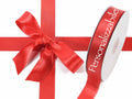 Nastro personalizzato doppio raso rosso fragola 25 mm, set da 500 pezzi, mm 25 H