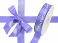 Nastro doppio raso mm 25 x 50 mt lavanda personalizzato, set da 500 pezzi, mm 25 H